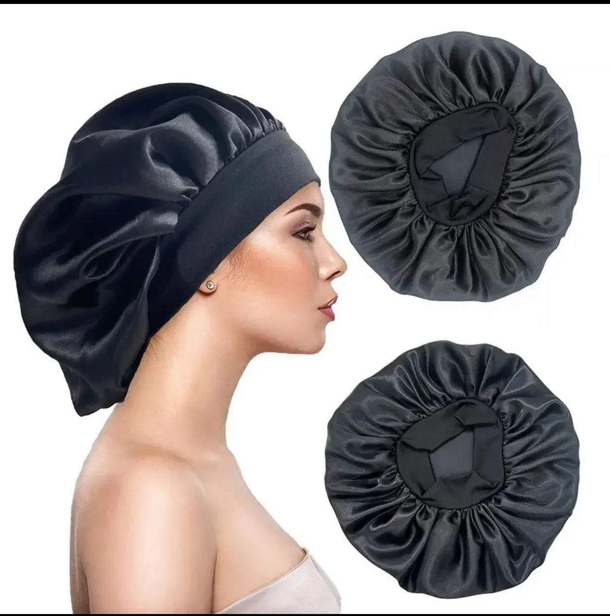 BONNET EN SATIN